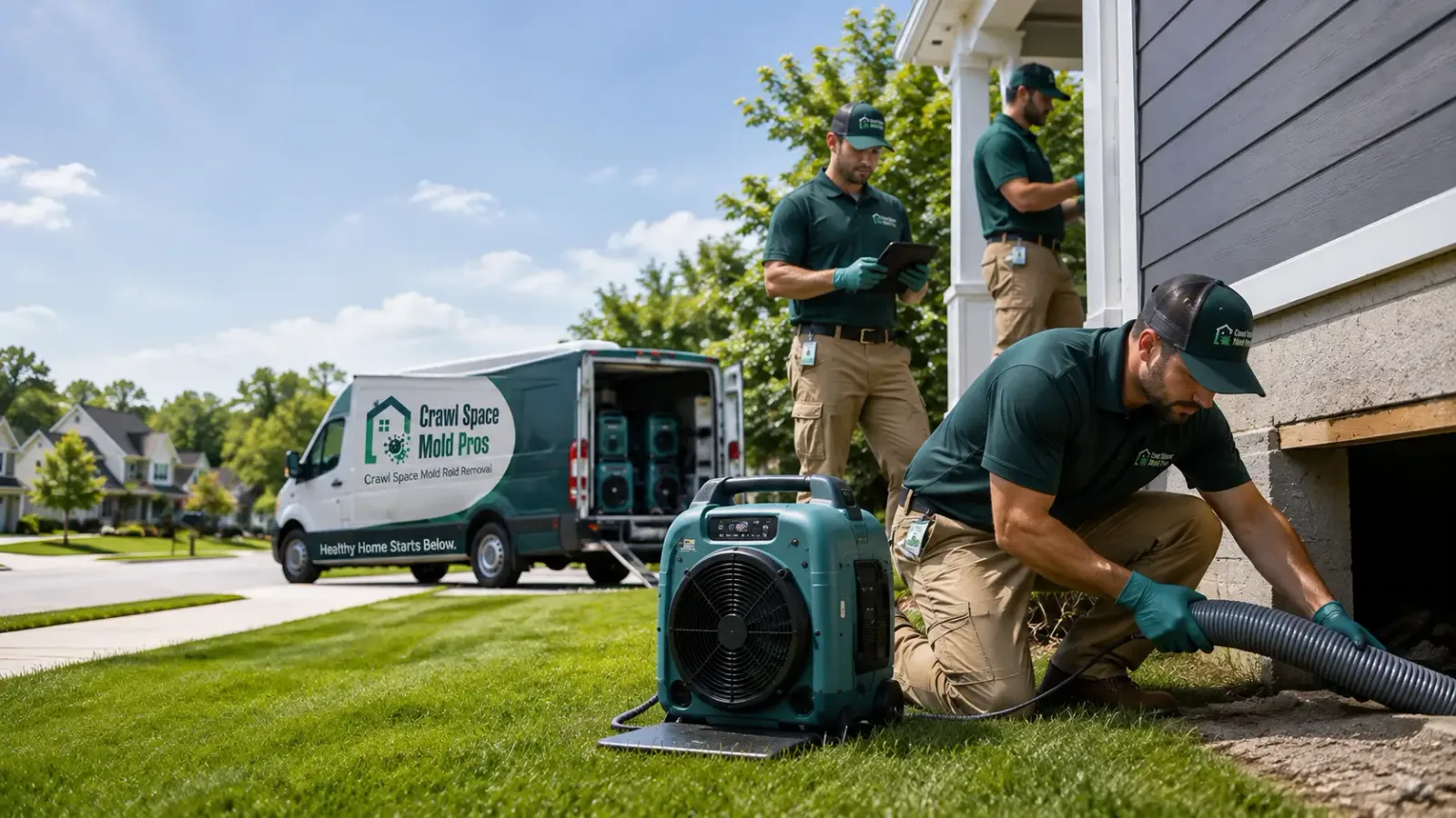 Crawl Space Mold Removal in Johnston, RI